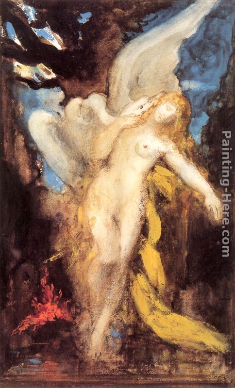 Leda painting - Gustave Moreau Leda art painting